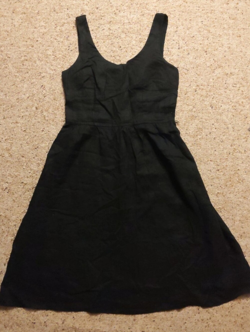 100% Linen Faith Love Passion Sleeveless A-Line Dress